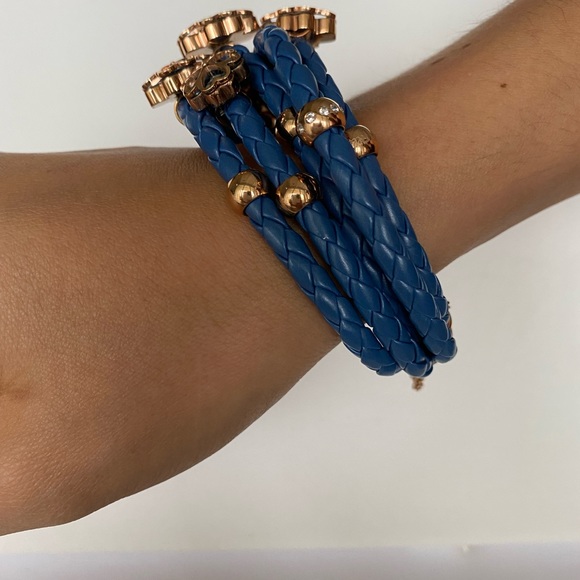 Folli Follie Elements Leather Bangle Bracelet - Picture 6 of 7